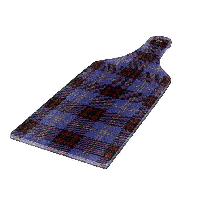 Scottish Clan Rutherford Tartan Cutting Board (Corner)