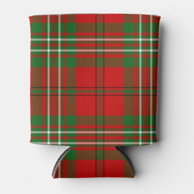 Scottish Clan Scott Tartan Plaid Can Cooler (Front)