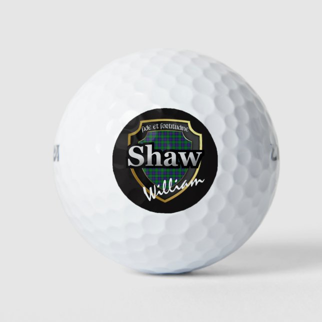 Scottish Clan Shaw Personalise Your Name Golf Balls (Front)