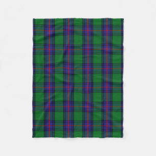 Scottish Clan Shaw Tartan Plaid Fleece Blanket