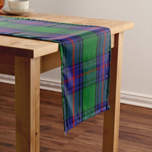 Scottish Clan Shaw Tartan Plaid Long Table Runner (In Situ)