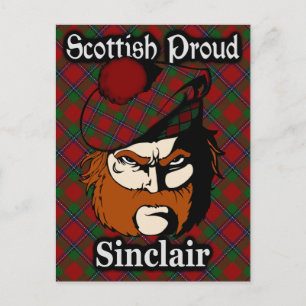 Scottish Clan Sinclair Tartan Postcard