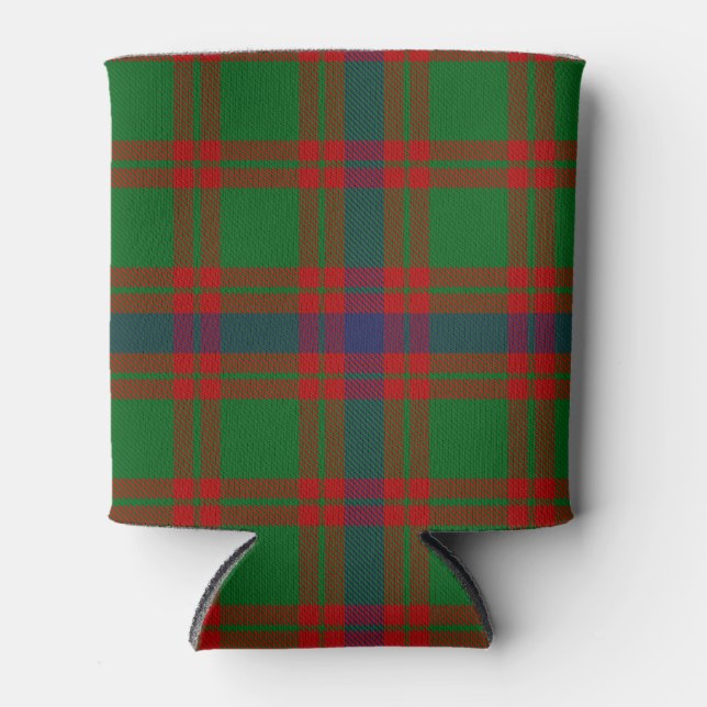 Scottish Clan Skene Tartan Plaid Can Cooler (Front)
