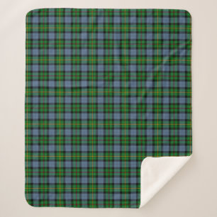 Scottish Clan Smith Tartan Plaid Sherpa Blanket