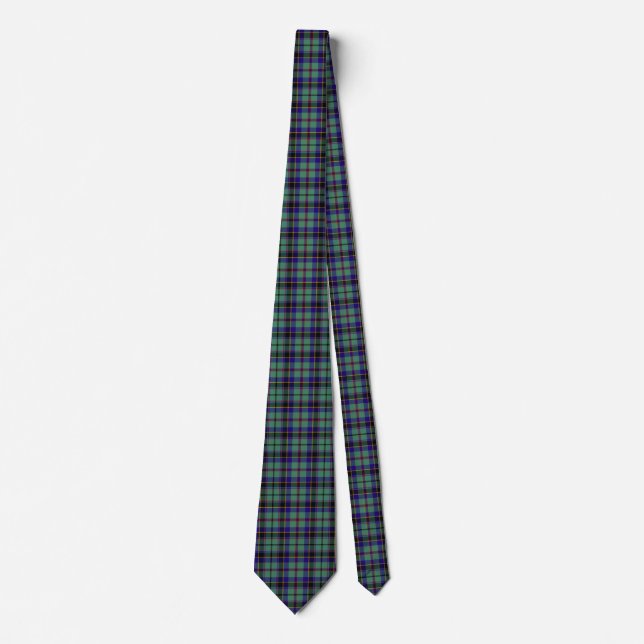 Scottish Clan Stevenson Tartan Plaid Tie (Front)