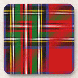 Scottish Clan Stewart Tartan Plaid Coaster