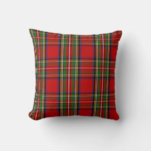 Scottish Clan Stewart Tartan Plaid Cushion