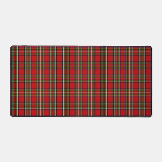 Scottish Clan Stewart Tartan Plaid Desk Mat (Front)