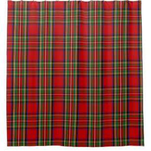 Scottish Clan Stewart Tartan Plaid Shower Curtain