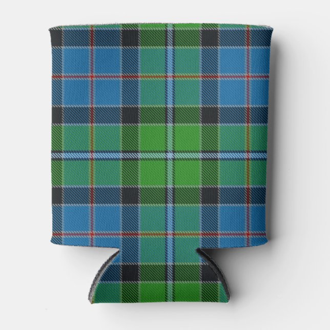 Scottish Clan Stirling Tartan Plaid Can Cooler (Front)