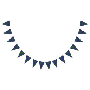 Scottish Clan Strachan Tartan Bunting