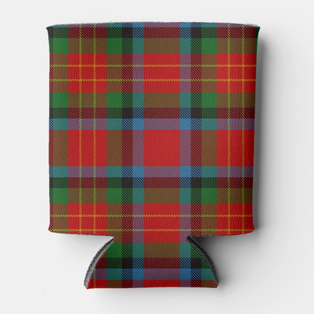 Scottish Clan Sturrock Tartan Plaid Can Cooler (Front)