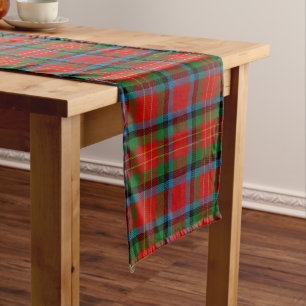 Scottish Clan Sturrock Tartan Plaid Long Table Runner