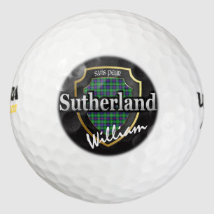 Scottish Clan Sutherland Personalise Your Name Golf Balls