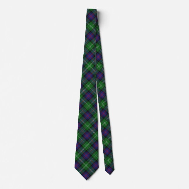 Scottish Clan Sutherland Tartan Tie (Front)