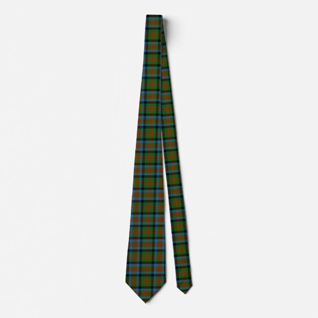 Scottish Clan Tennant Tartan Plaid Tie (Front)