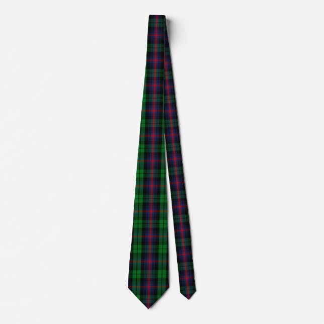 Scottish Clan Urquhart Tartan Plaid Tie (Front)