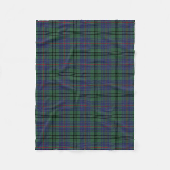 Scottish Clan Walker Tartan Plaid Fleece Blanket Zazzle.co.uk