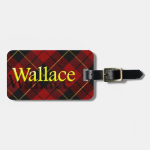 Scottish Clan Wallace Luggage Tag