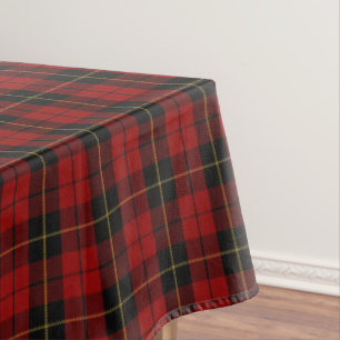 Scottish Clan Wallace Tartan Tablecloth