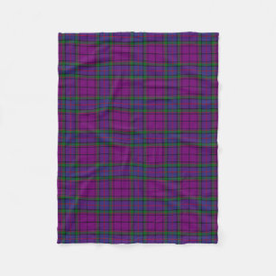 Scottish Clan Wardlaw Tartan Plaid Fleece Blanket