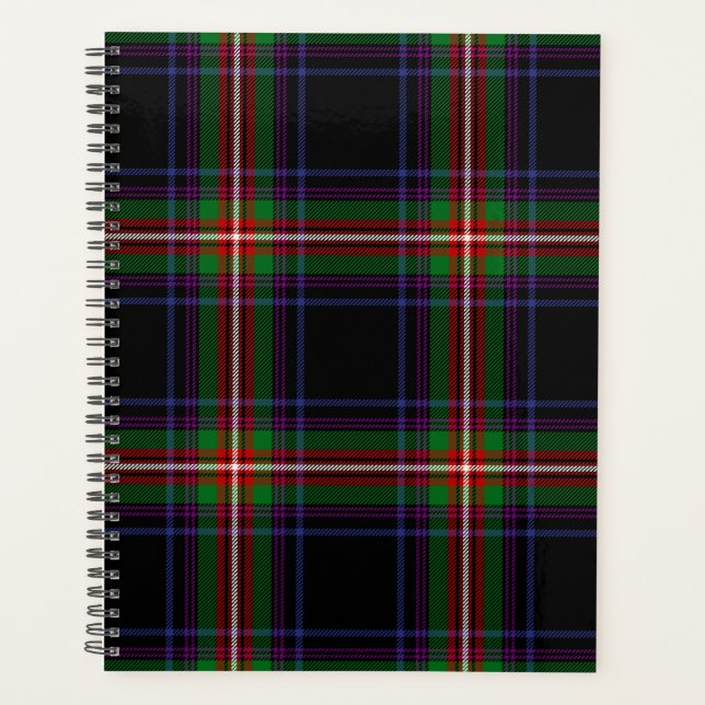 Scottish Clan Watt Tartan Plaid Planner (Front)