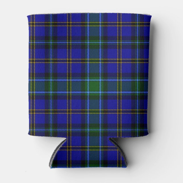 Scottish Clan Weir Tartan Plaid Can Cooler (Front)