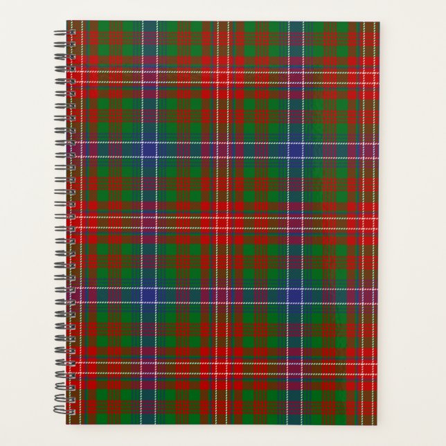 Scottish Clan Wilson Tartan Plaid Planner (Front)