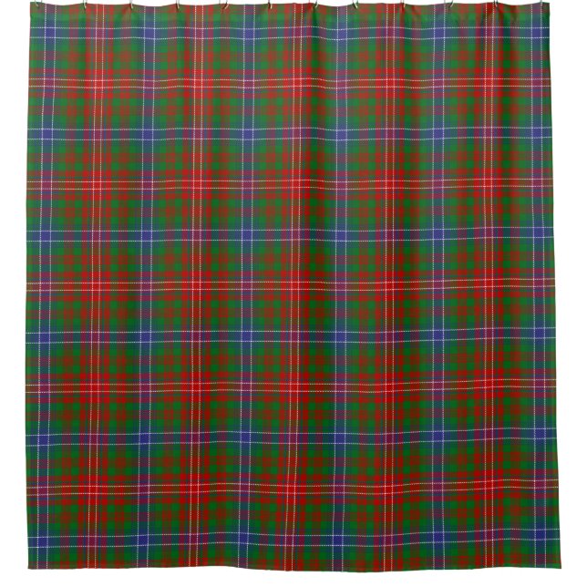 Scottish Clan Wilson Tartan Plaid Shower Curtain (Front)