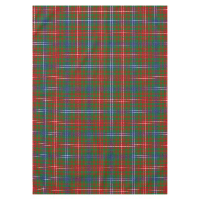 Scottish Clan Wilson Tartan Plaid Tablecloth (Front)