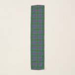 Scottish Clan Wood Green Blue Tartan Plaid Scarf<br><div class="desc">A scarf celebration featuring the design of the Scottish Clan Wood green and blue tartan plaid.</div>