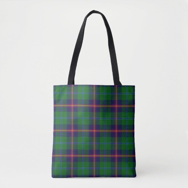 Scottish Clan Young Tartan Plaid Tote Bag (Front)