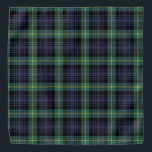 Scottish Classic Purple Black Green Tartan Plaid Bandana<br><div class="desc">Deck the colours of a good old tradition with this purple green yellow and black tartan plaid pattern print bandanna</div>