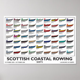 Scottish Coastal Rowing Poster(A4), 5 yr. v4 Poster