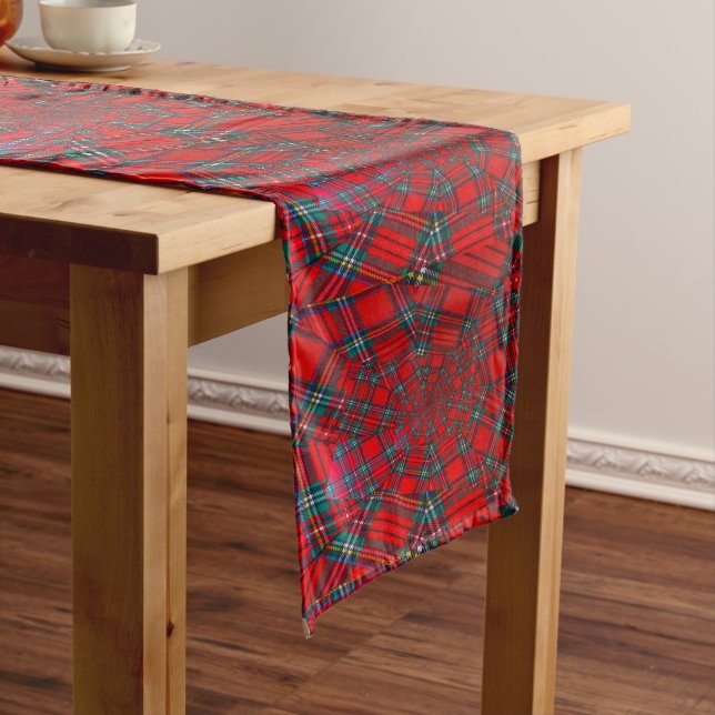 scottish coloured vortex on table runner (In Situ)