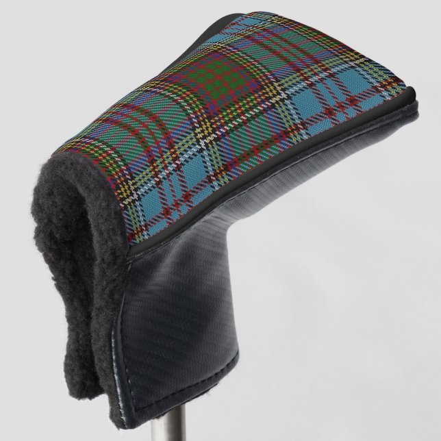 Scottish Colours Clan Anderson Tartan Plaid Golf Head Cover (3/4 Front)
