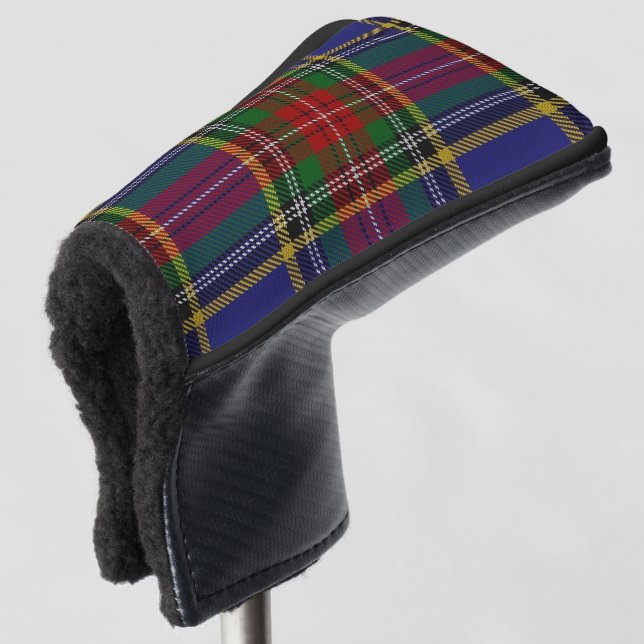 Scottish Colours Clan MacBeth Tartan Plaid Golf Head Cover (3/4 Front)