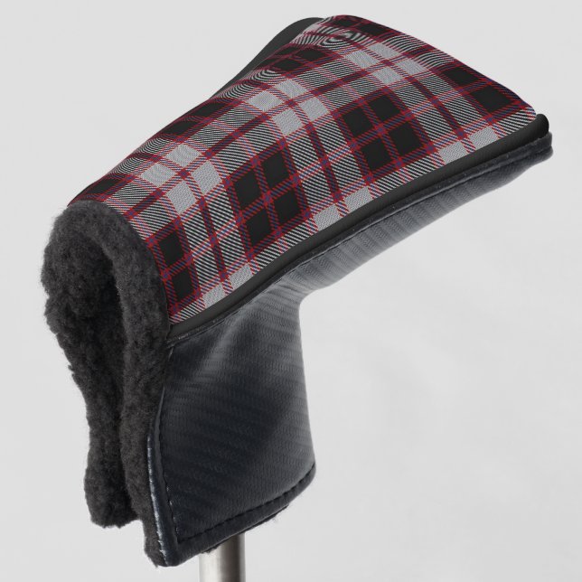 Scottish Colours Clan MacPherson Tartan Plaid Golf Head Cover (3/4 Front)