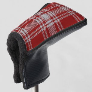 Scottish Colours Clan Menzies Red White Tartan Golf Head Cover