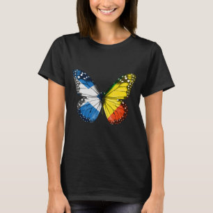 Scottish Congon Flag Butterfly T-Shirt