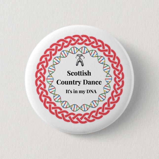 Scottish Country Dance button (Front)
