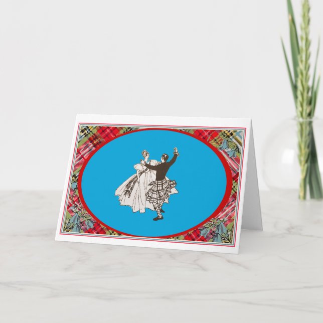 Scottish Country Dance Greeting Card (Front)