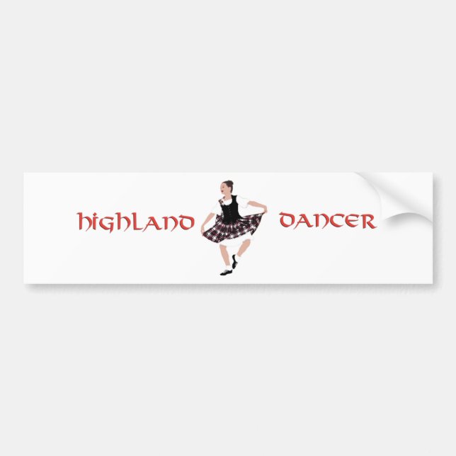 Scottish Country Dancer Bumper Sticker (Front)