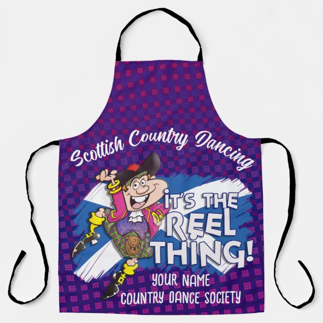 Scottish Country Dancing - It's the Reel Thing! Apron (Front)