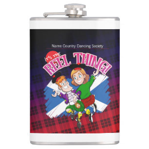 Scottish Country Dancing - It's the REEL THING! Hip Flask