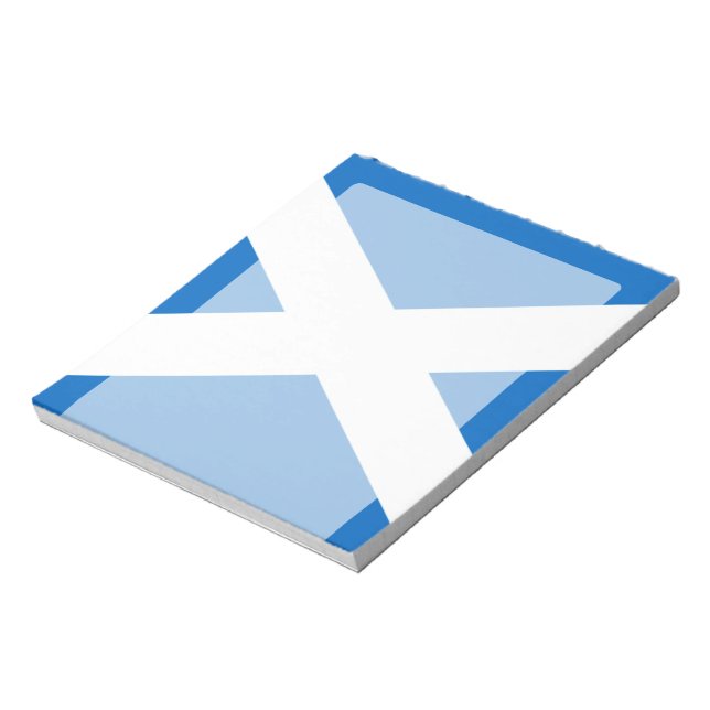 Scottish Cross Scotland Colours Notepad (Rotated)