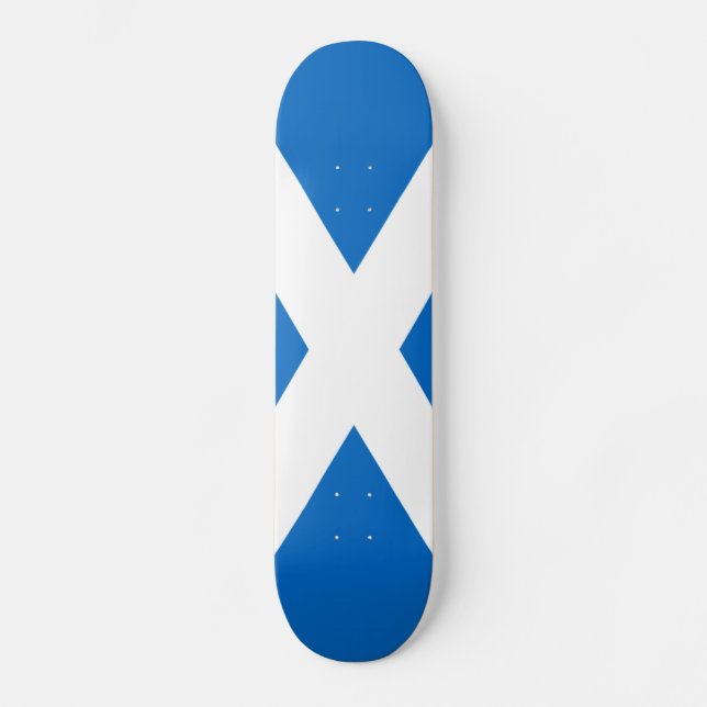 Scottish Cross Scotland Colours Skateboard (Front)