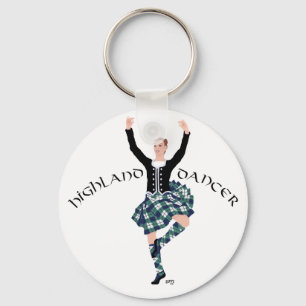 Scottish Dancer Highland Fling Key Ring