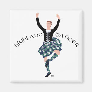 Scottish Dancer Highland Fling Magnet