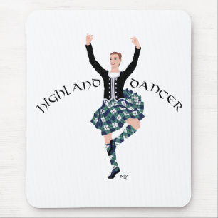 Scottish Dancer Highland Fling Mouse Mat